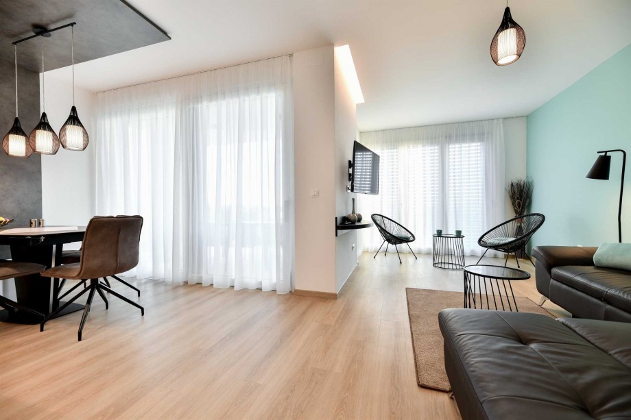 CROWONDER  Superior Apartments and Rooms Oaza with Heated Swimming Pool, Gym and Sauna- Apartment A204 (2+2) with Sea View