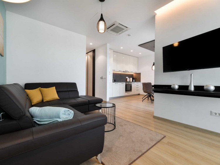 CROWONDER Apartments & Rooms Oaza s vyhrievaným bazénom - Ap. A102 Family (4+2) s výhľadom na more