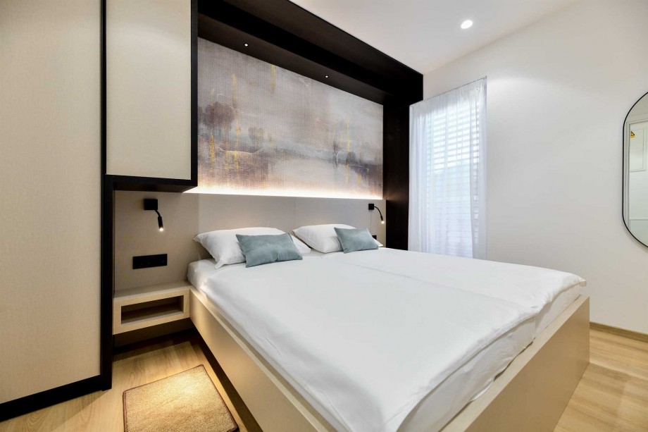 CROWONDER Superior Apartments and Rooms Oaza with Heated Swimming Pool, Gym and Sauna- Apartment A204 Family (4+2) with Sea View